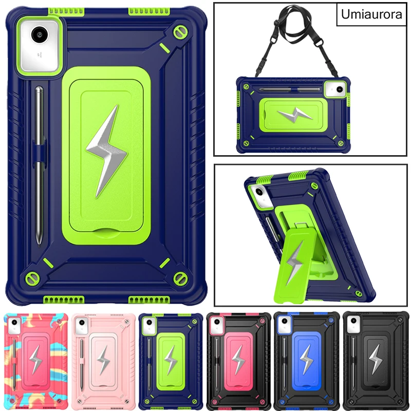 

For Lenovo Idea Tab M11 11" Xiaoxin Pad 11 inch 2025 TB336FU/ZU TB335FC TB330FU Shockproof Tablet Case Stand Strap Armor Funda