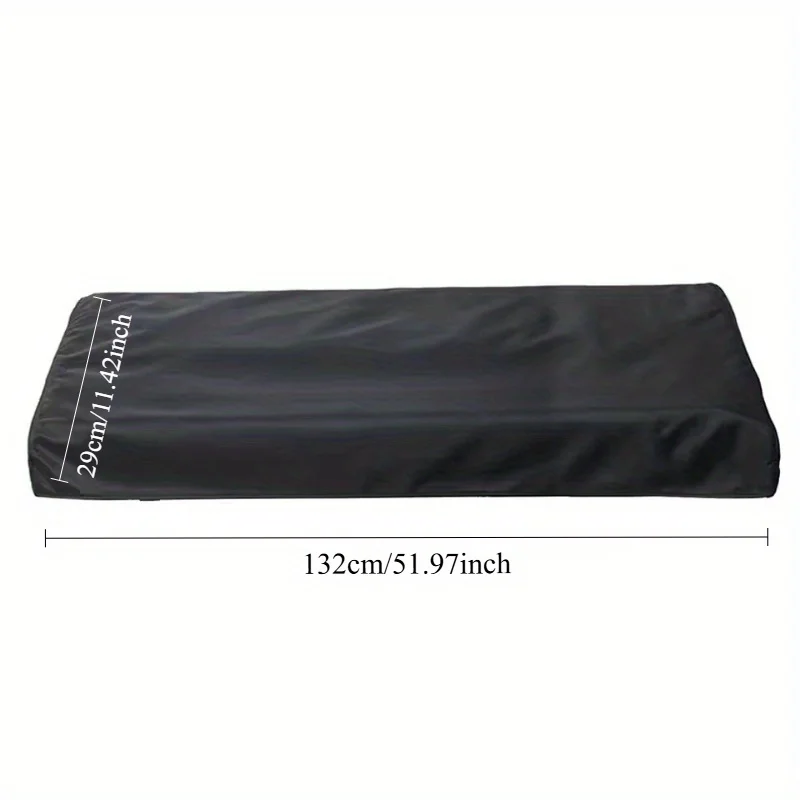 Piano Cover 88-Key Digital Electric Piano Cover 61-Key Electronic Piano Cover Protective Cover Black Composite Fabric Breathable