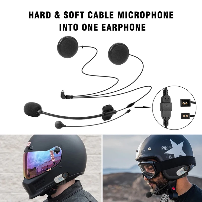 Freedconn-intercomunicador para casco de motocicleta, auriculares para T-COM, VB, T-COM, SC, Bluetooth, accesorios