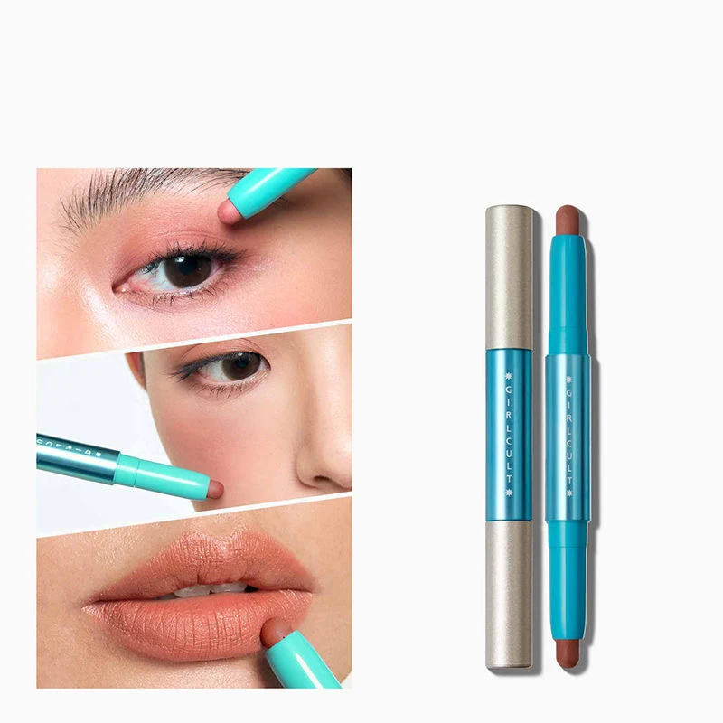 Girlcult Trucco Penna multifunzionale Occhi Matte Lip Line Matita modellante Rossetto a lunga durata Blush per guance
