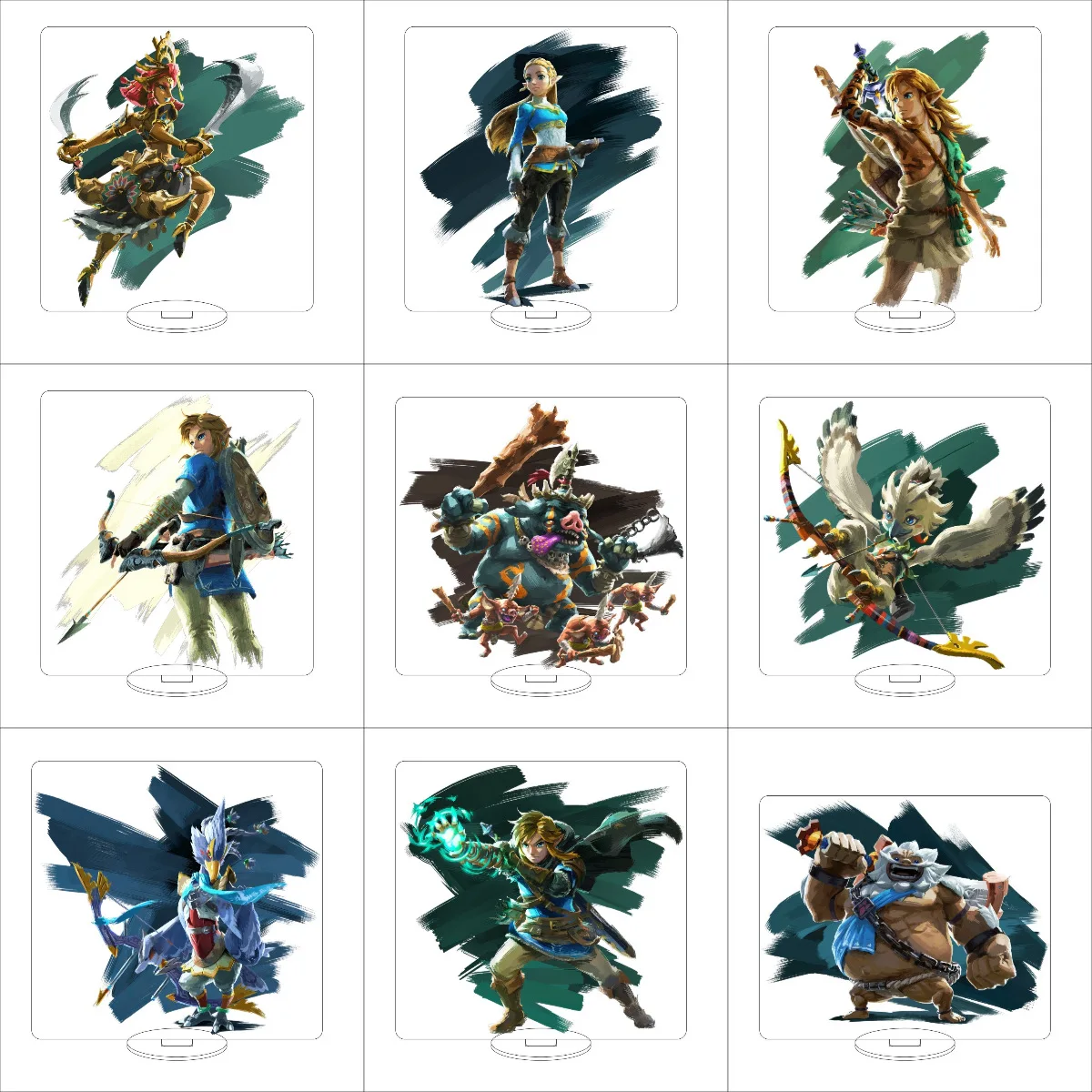 Mercancía de anime de The Legend Of Zelda, placa acrílica con diseño de personaje, adorno de escritorio bonito, pequeño regalo creativo, llavero, joyería