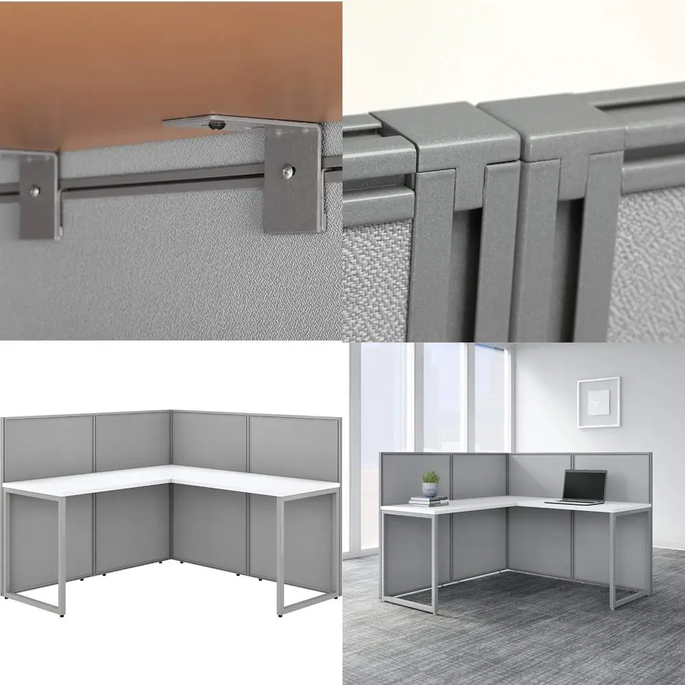 

Офисный стол для двоих 60W x 45H с тумбой для документов, белый