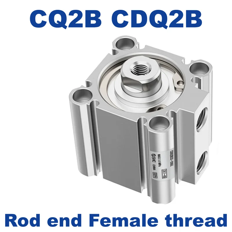 CQ2B CDQ2B D DZ Bore 12 16 20 25 32 40 50 63 80 100 SMC Female Thread Compact Cylinder Standard Double Acting Single Rod