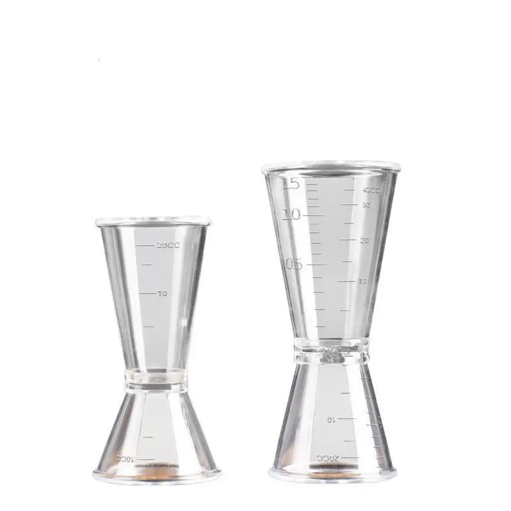 New PP Measure Cup 10/20cc Transparent Double Shot Kitchen Supplies Double headed Liquid Measuring Cup