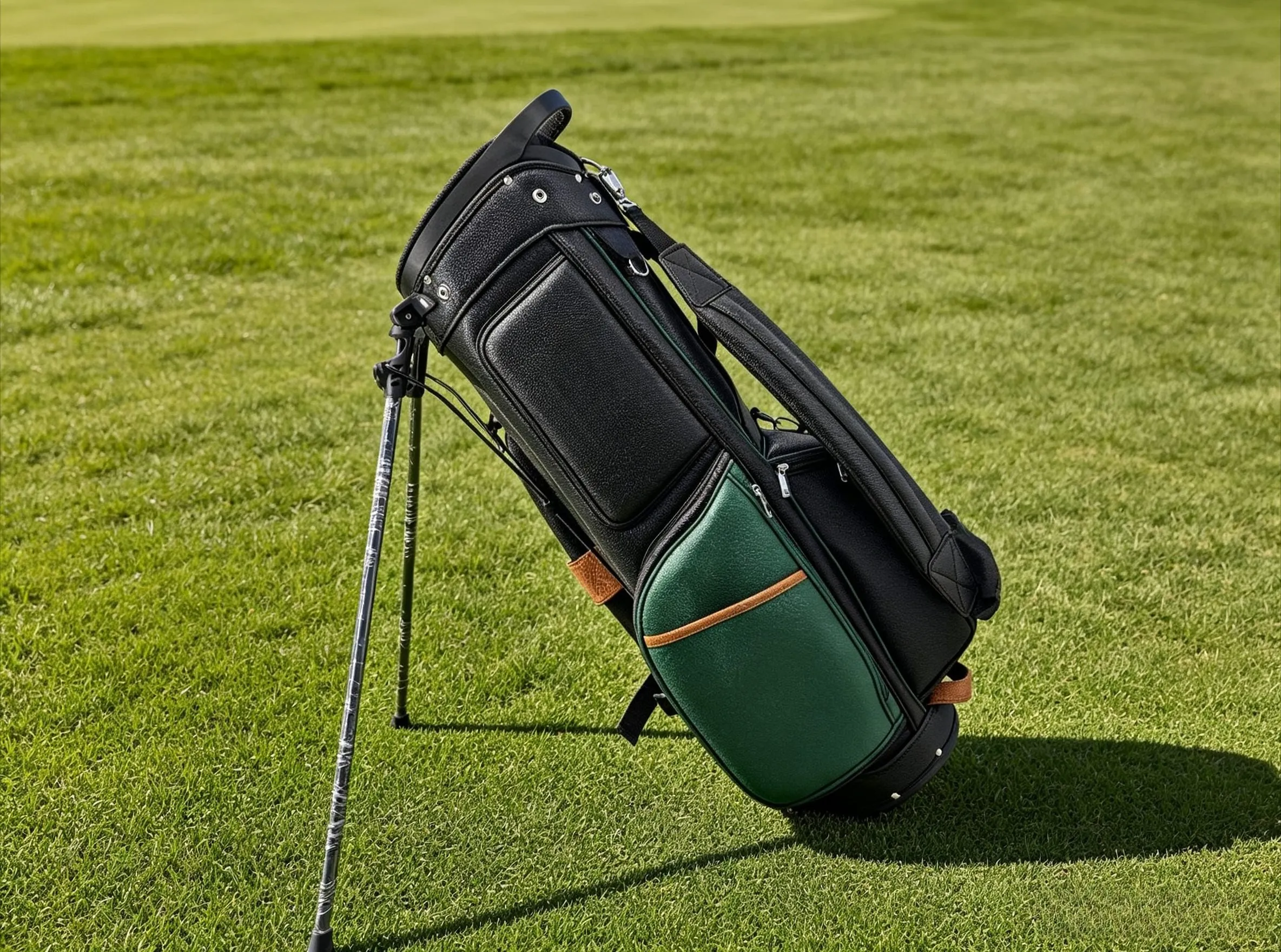 Golf Stand Bag, Universal Golf Club Bag for Men Women, Trendy Single Shoulder Bag, Golf Carry Bag with Clear Hat Gift