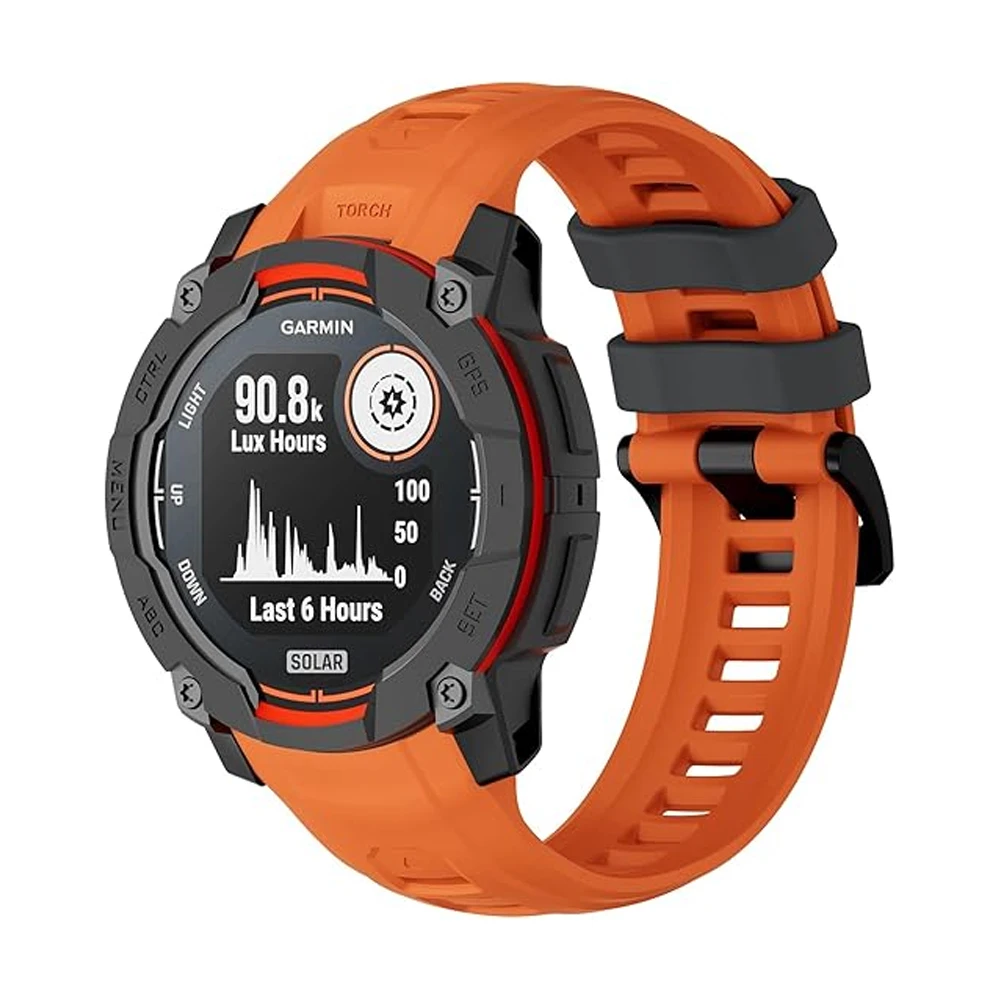 22mm 26mm Watch Band for Garmin Instinct 3 45mm 50mm Wrist Rugged Silicone Sport Belt Bracelet Correa Garmin Instinct 3 Strap view 2