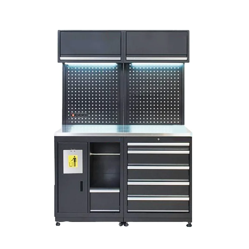 Removable Large Garage Workbench / For Workshop Steel Combination Tool Cabinet For Tools Storage Factory And Garage Use