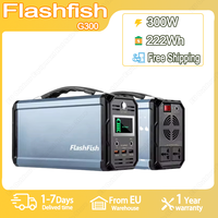 Flashfish G300 Mini Portable Power Station 300W Solar Generator 222Wh Lifepo4 Battery Home Backup Outdoor Camping Mobile power