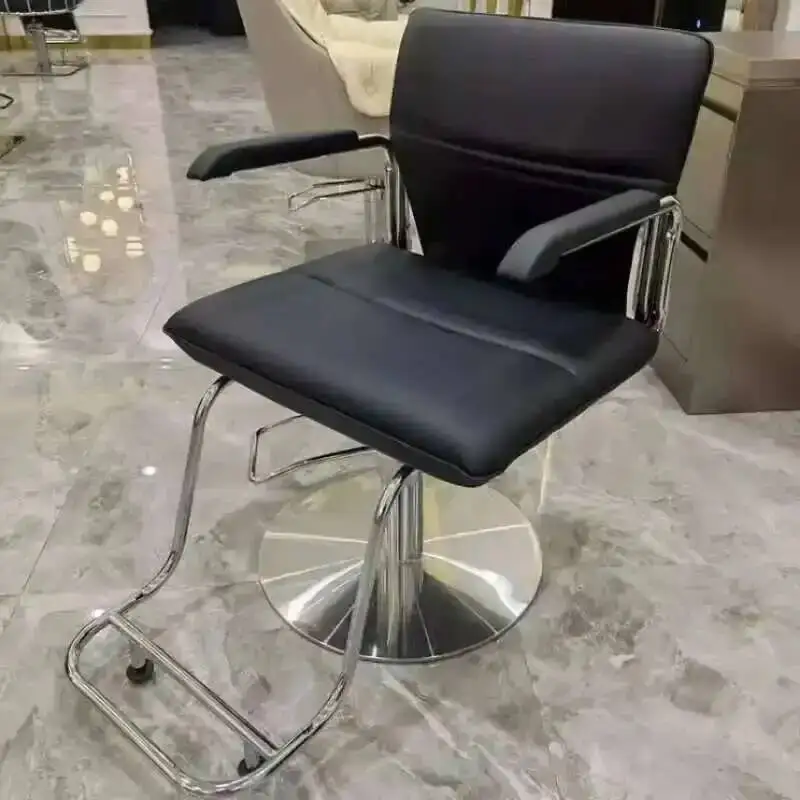 

Barber Hairdresser Toilet Salon Chairs For Professionals Swivel Vanity Chair Red Luxury Makeup Hydraulic Beauty Vintage Pump Spa