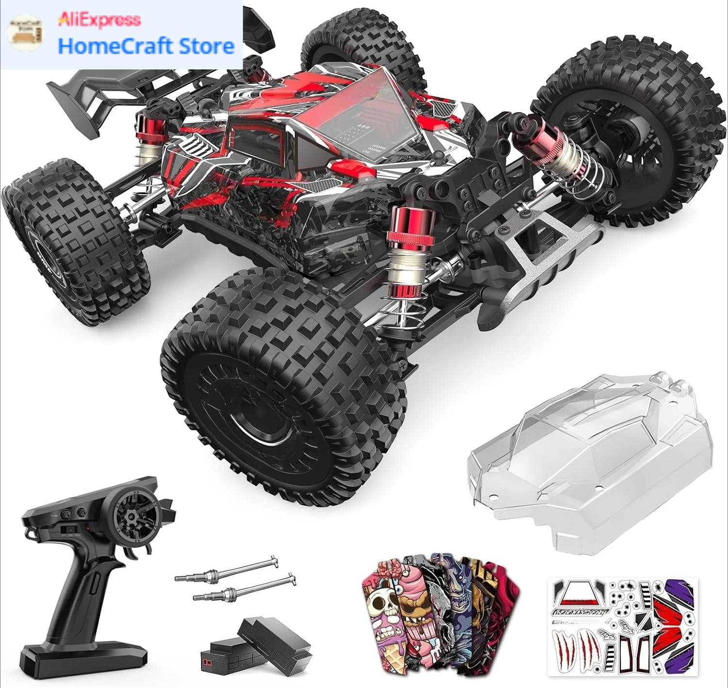 

1:16 Fast RC Car, Brushless 42MPH Remote Control Car for Adults - High Speed 4WD RTR RC Truck