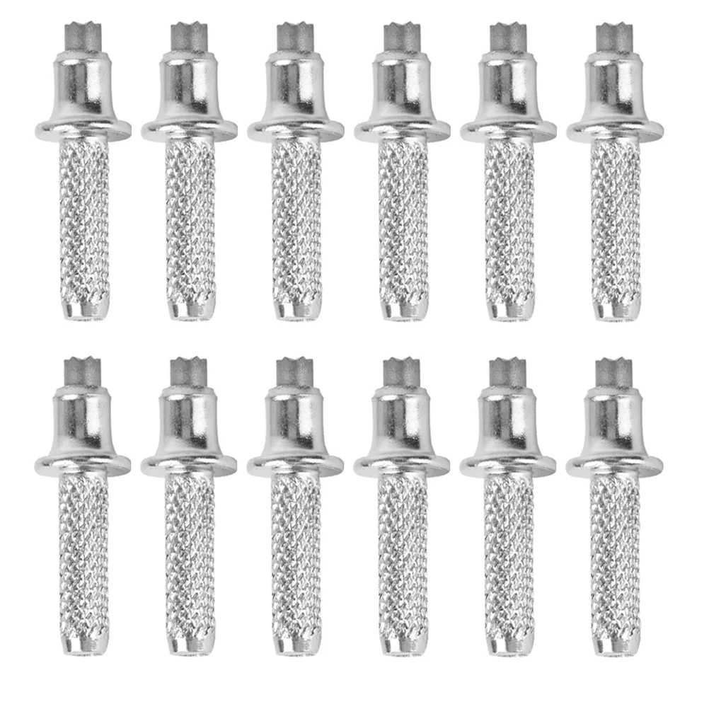 

12 Pcs Trekking Pole Tip Replacement Tips for Walking Stick Hiking Accessories Rod Alpenstock Tungsten Steel