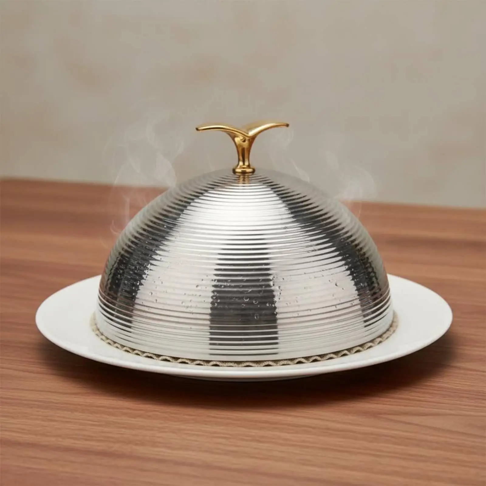 Sophisticated Dish Cover Stainless Steel Heat Retention Food Plate Lid for Banquet Catering Upscale Dining