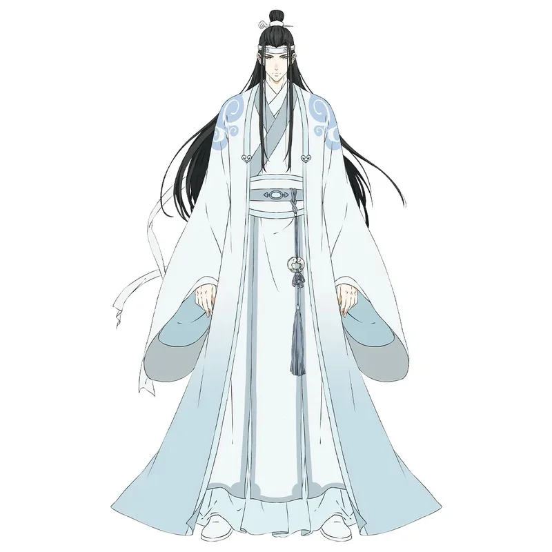 أزياء أنيمي MoDaoZuShi غراندماستر من زراعة الشيطاني LanWangJi للبالغين أزياء تنكرية ملابس هانفو القديمة للجنسين مجموعة كاملة