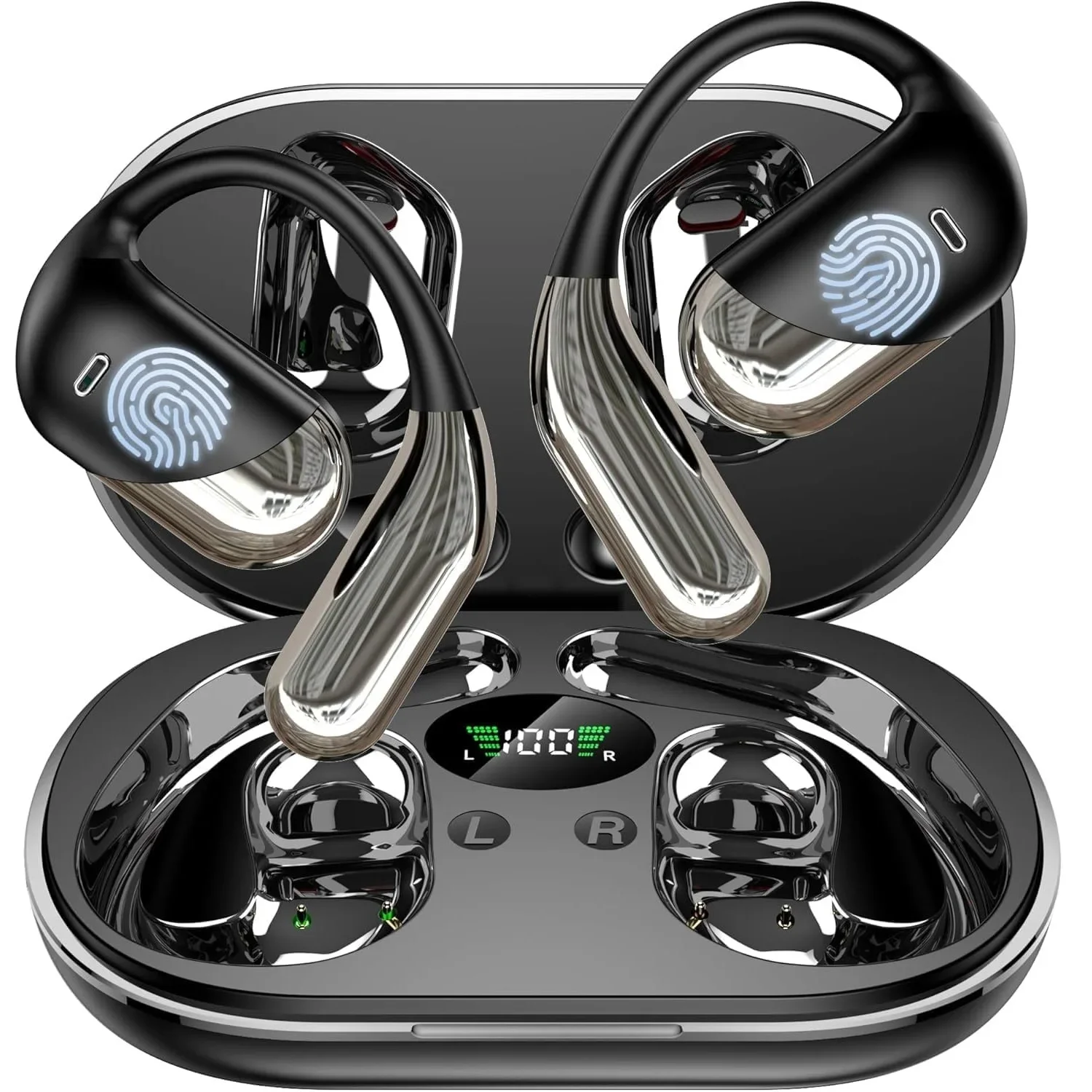 Audífonos Traductores 3 en 1 con IA, 144 Idiomas, Cancelación de Ruido, Bluetooth 5.4, Traductor Instantáneo, Voz Inteligente en Tiempo Real