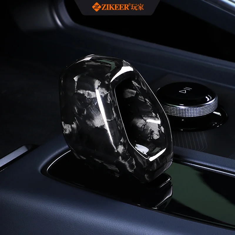 Suitable for replacement installation of the dry carbon hollowed-out gear lever of ZEEKR 001 models 21-26