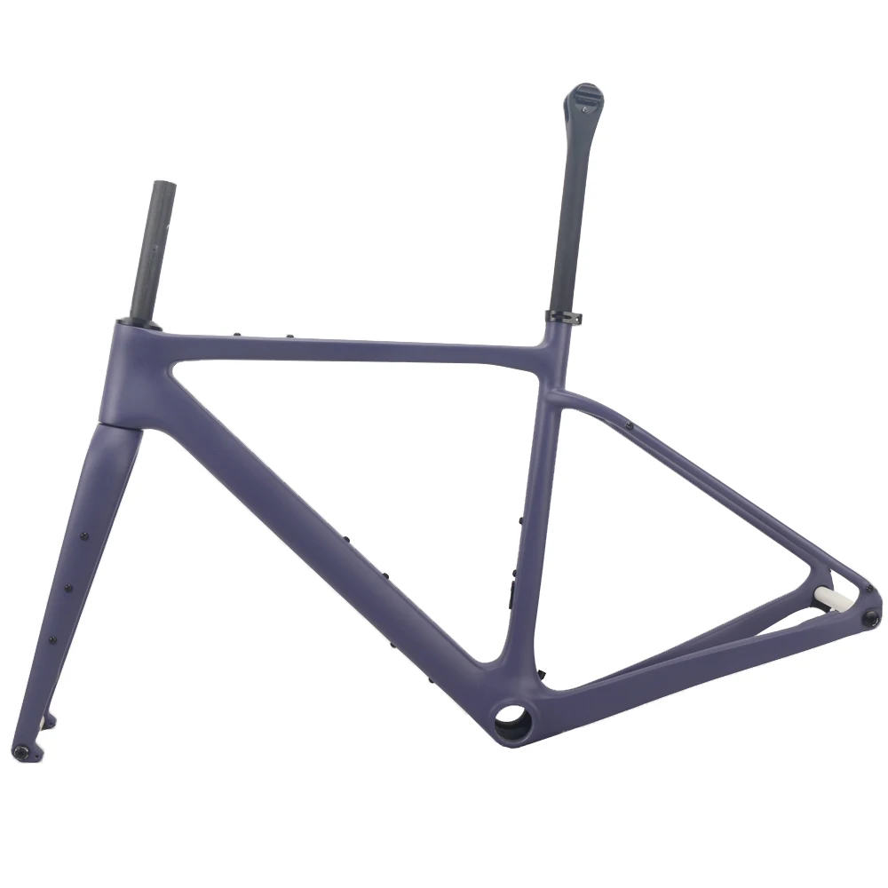 

Winowsports Carbon Gravel Bike Frame 700*45C BB386 Disc Brake 140mm Bicycle Frames Full Hidden Cable Routing Gravel Frameset