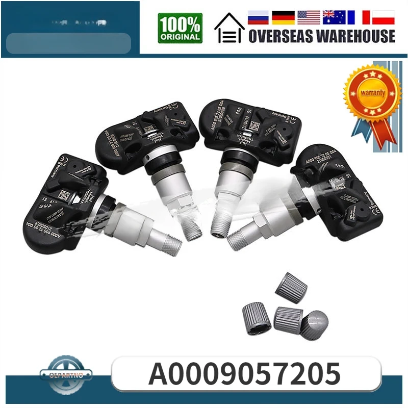 

For 2019-2020 Mercedes Benz Sprinter 1500 2500 4Pcs TPMS Tire Pressure Sensor 433Mhz A0009057205