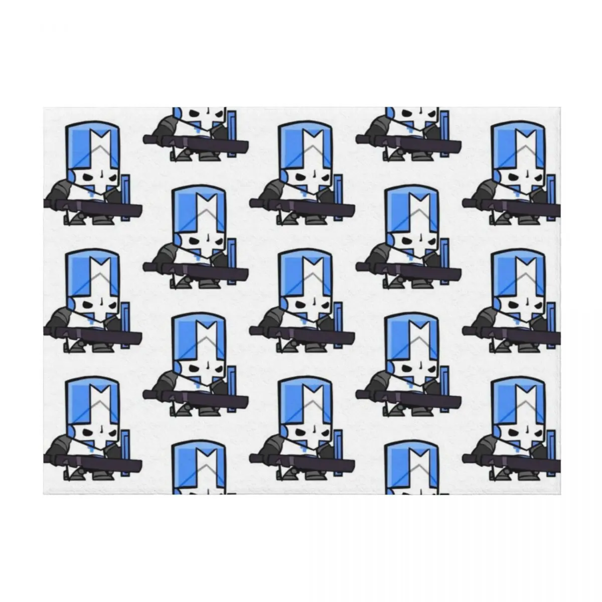 

Castle Crashers Blue Knight Active Throw Blanket Soft Plush Plaid Blankets For Baby Thermals For Travel Picnic Blankets
