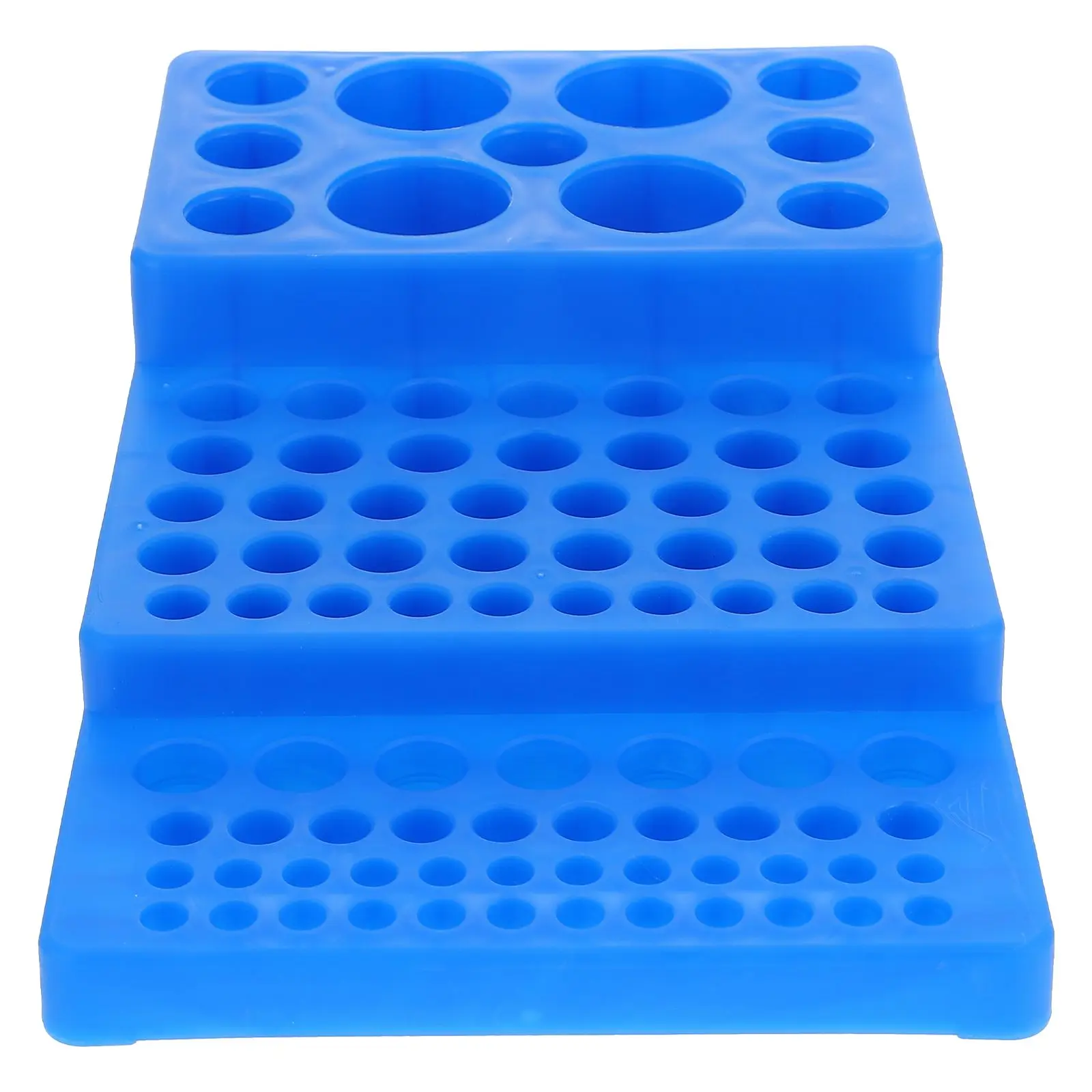 

Test Tube Rack 40 Holes PP Laboratory Holder Organizer Stand Trapezoidal Storage Tubes Practical