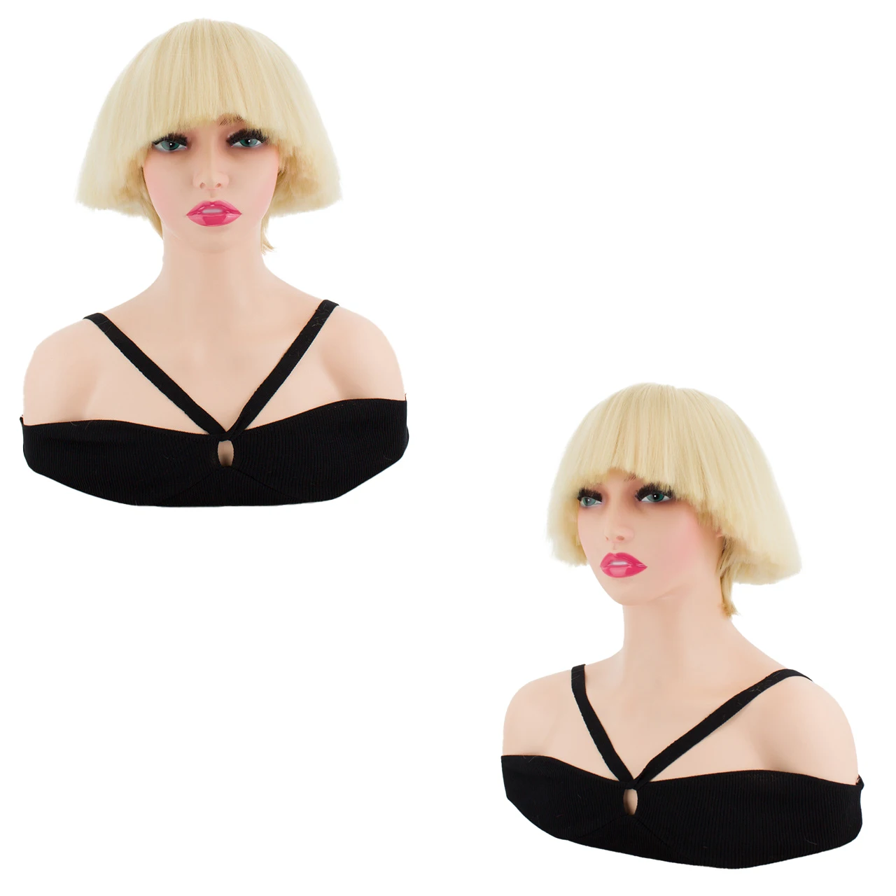 

4-Inch Broom Head For Both Men And Women, Cosplay Synthetic Hair, Nightclub, Bar Dj, Party, Stage Performance, Mushroom Head Wig