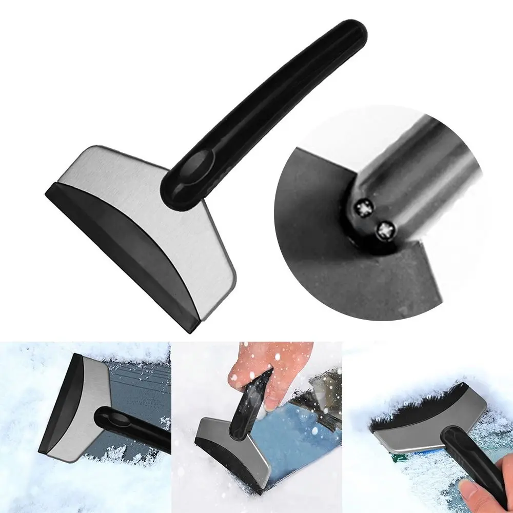 Anti-slip Car Snow Brush Portable Rubber Handle Defrosting Snow Removal Car Windshield Snow Scraper Winter