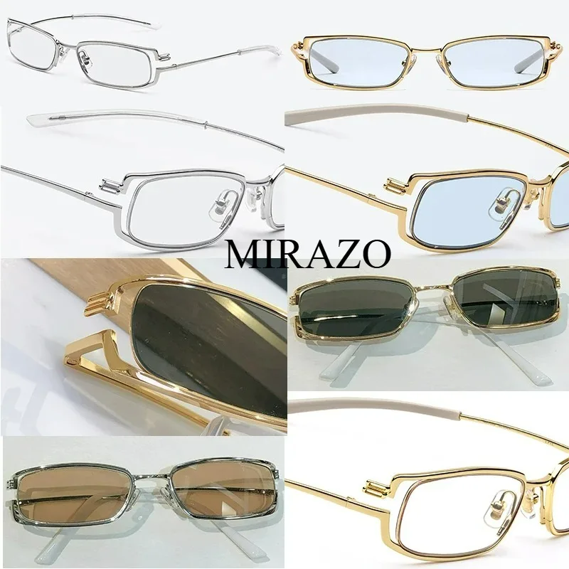 

2025 New Titanium Metal EPIC GM Eyeglass Frame Square Design Hollowed-Out Edges sun glasses frame Anti-Reflective Blue Light GM