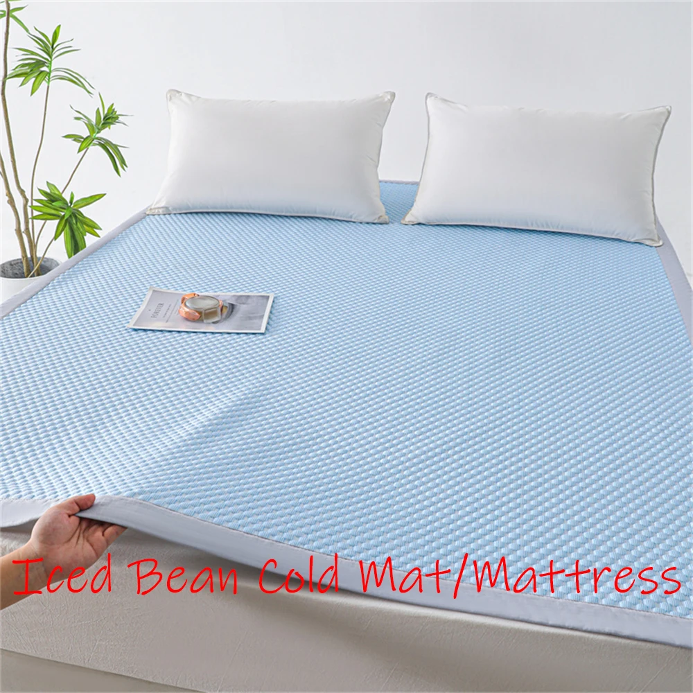

Cooling Mattress Home Summer Air-Conditioning Mattress Bed Sheet Ice Feeling Mattress Cover Folding Mattress Breathable Mat 1PC