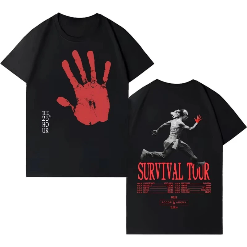 Singer Riles 2026 Tour Fashion Short Sleeve ST Shirts Mens Harajuku Pure Cotton Spring summer new Cozy  Casual Tee Shirts
