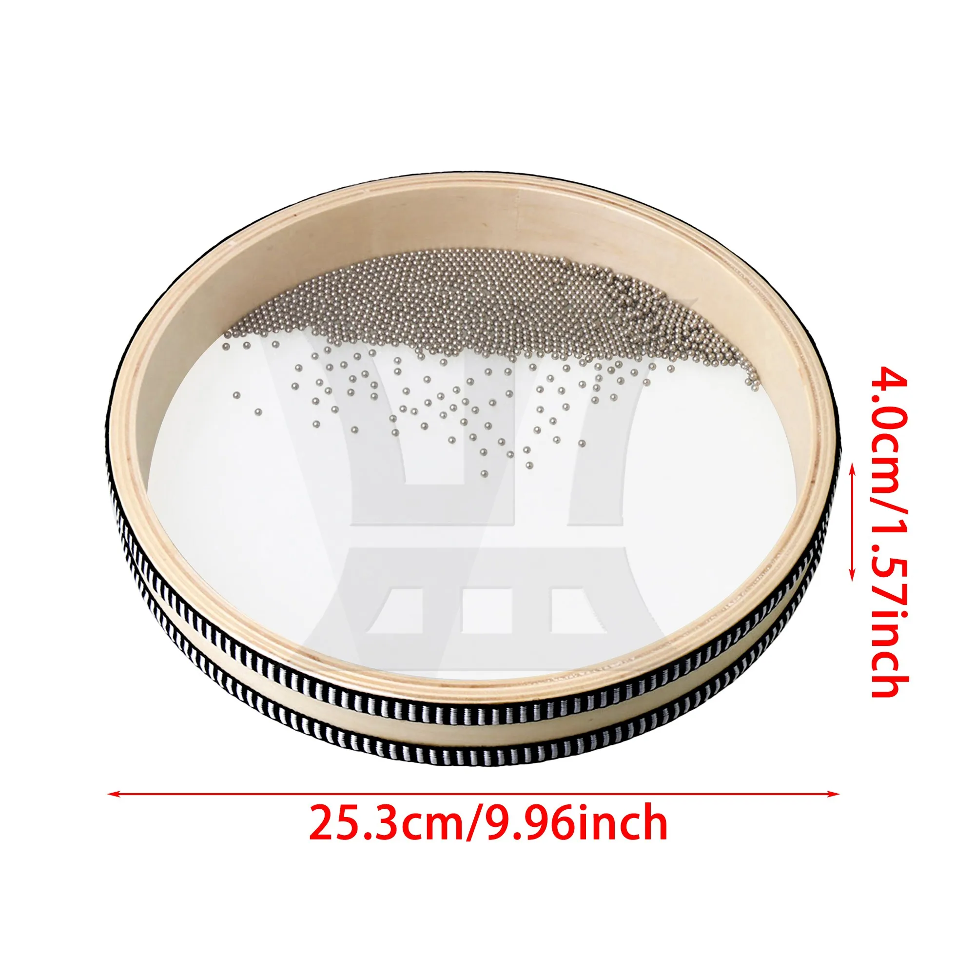 Yibuy 1 قطعة أورف آلة موسيقية المحيط طبل 10 بوصة سجل اللون قرع #6