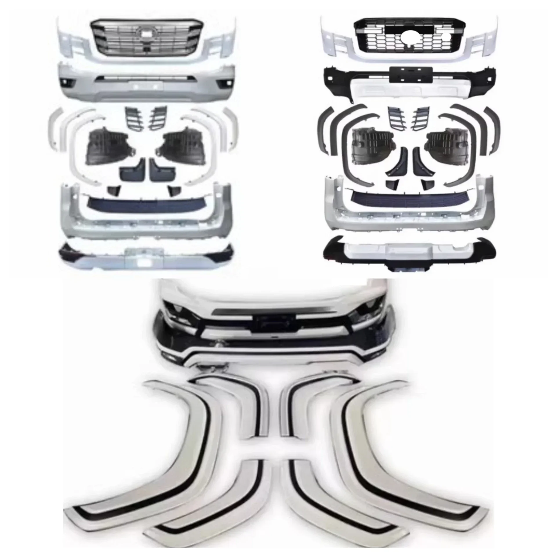 

Body Kit Front Rear Bumper Grille for Toyota Land Cruiser LC300 2022 Wheel Eyebrow Convert New Style Surround Car Accessories