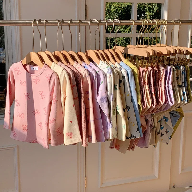 Children's Loungewear 2026 Autumn New Kids Boys Girls Pijama Toddler Baby Cartoon Cute Pajamas Two-piece Set Sleepwear