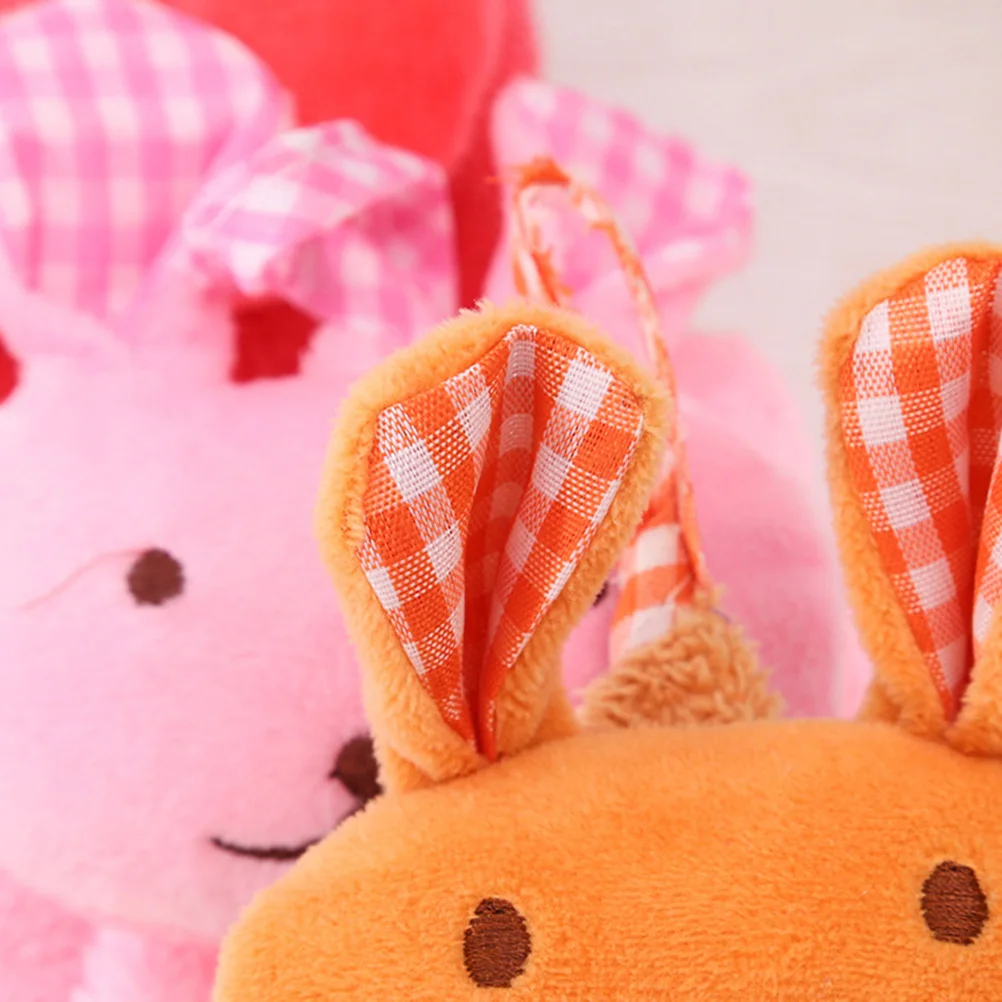 

Rabbit Hanging Hand Towel Premium Coral Fleece Quick Dry Strong Water Absorption for Bathroom Toilet Kitchen Cleaning Pink