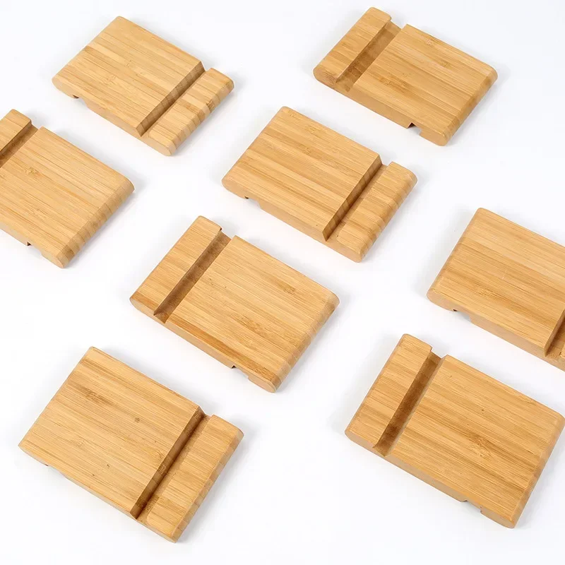 Universele Houten Telefoonhouder Voor Iphone 11 Pro Max Xs Mobiele Telefoon Beugel Voor Samsung S10 9 Tablet Stand Bureau Telefoon Ondersteuning