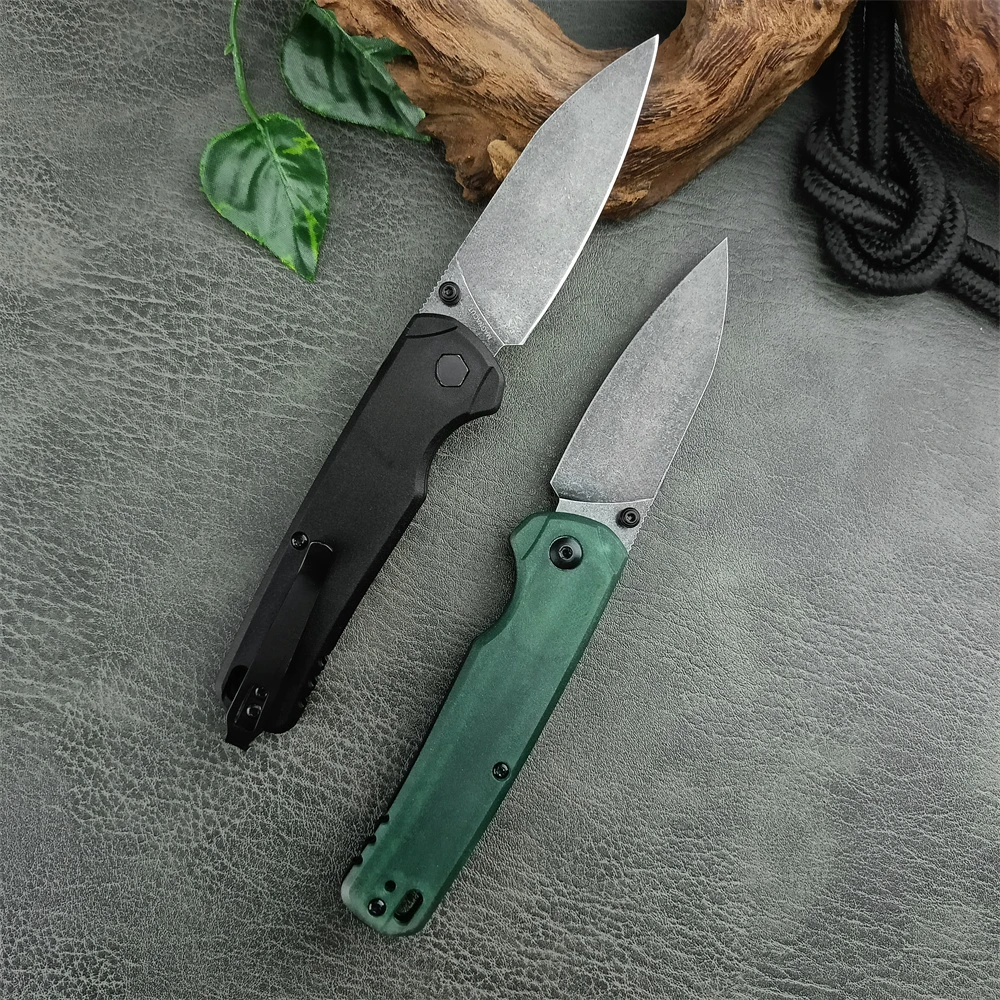 KS 6105 Folding Knife 8Cr13Mov Steel Blade Nylon Fiber Handle Outdoor Camping Tactical Knife Portable EDC Multi Tool