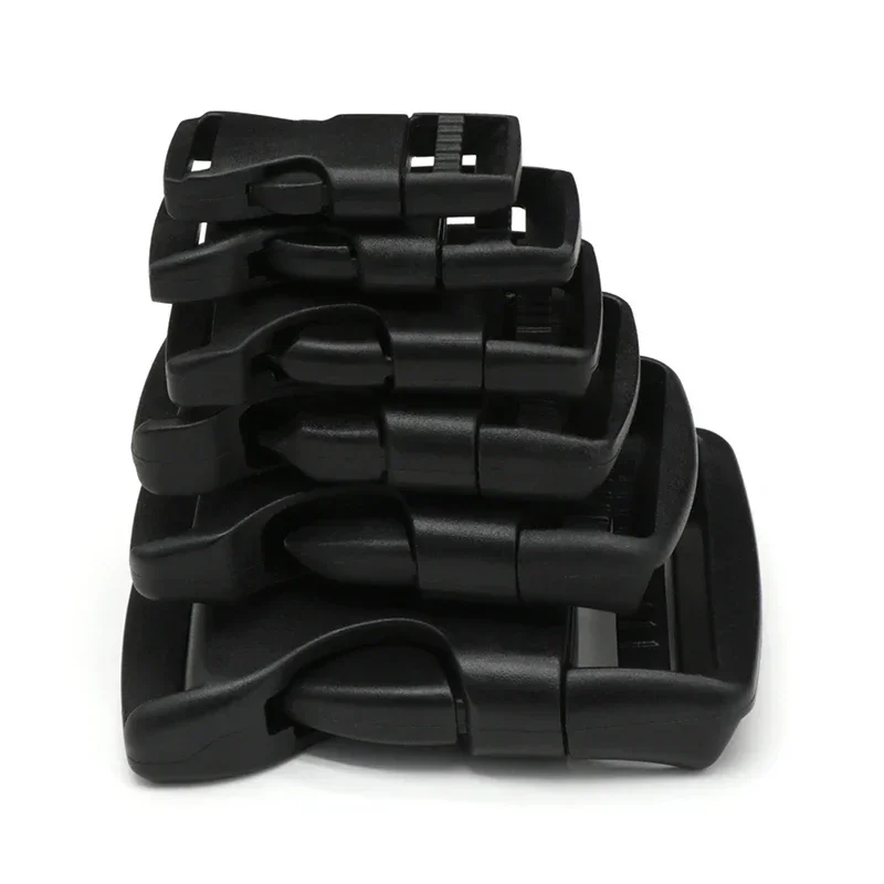 2~50pcs Adjustable Belt Buckles 15/20/25/32/38/50mm Plastic Dual Side Release Buckles Backpack Belt Bag Parts Strap Webbing 6