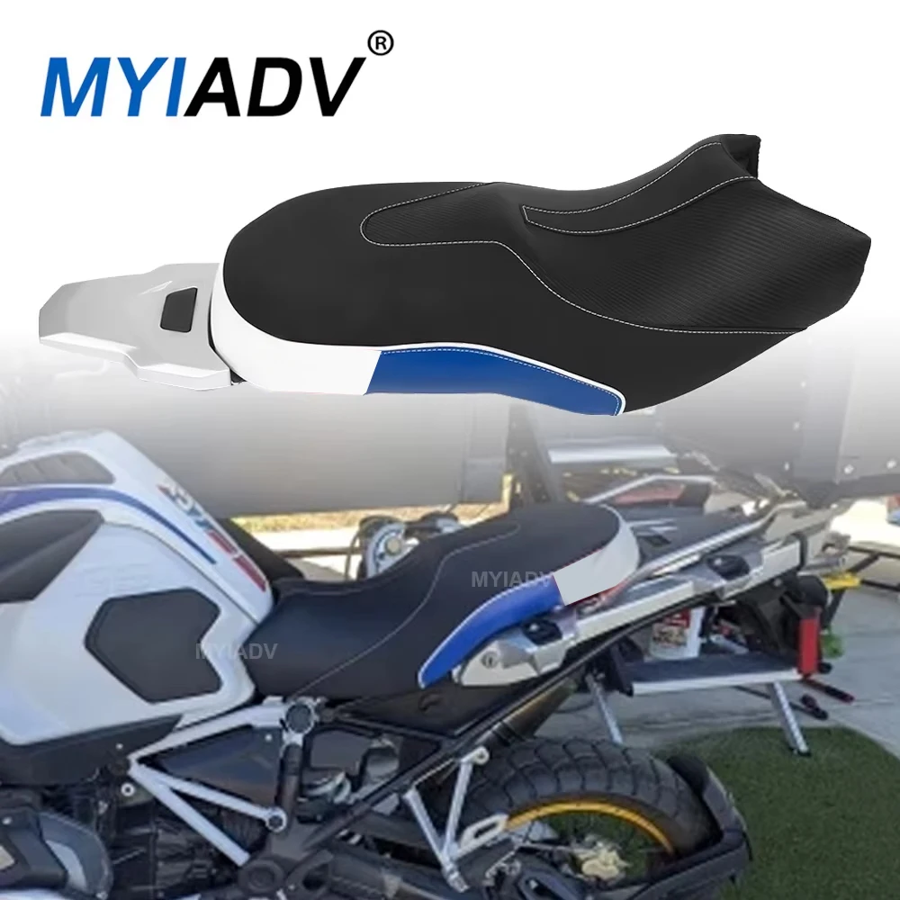 Cojín para asiento de motocicleta, funda para asiento de sillín todo en uno para BMW R1200GS R1250GS LC Adventure, conductor delantero y trasero