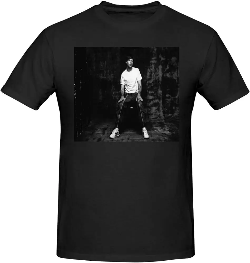 Mitman Louis Music Tomlinson t-Shirts Men's Summer Cotton Casual Crew Neck Short Sleeve Shirt Unisex tees Black