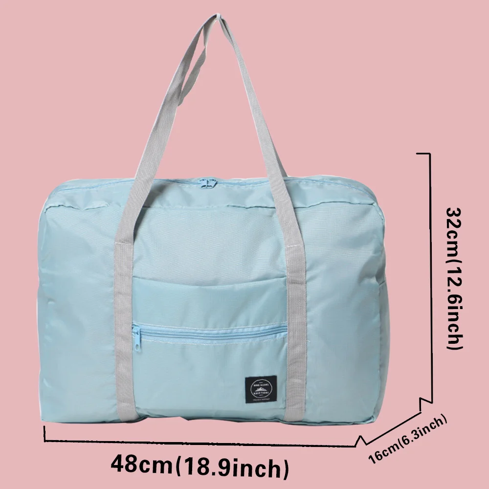 Large Capacity Travel Bag Unisex Organizers Luggage Handbags Clothes Storage Duffle Carry on Bags Whitemarble Lettern Series