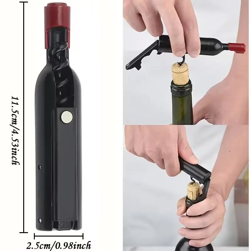 15pcs Wedding Gifts Bottle Opener Magnet for Refrigerator Foldable Wine Opener Champagne Corkscrew for Wedding Favors