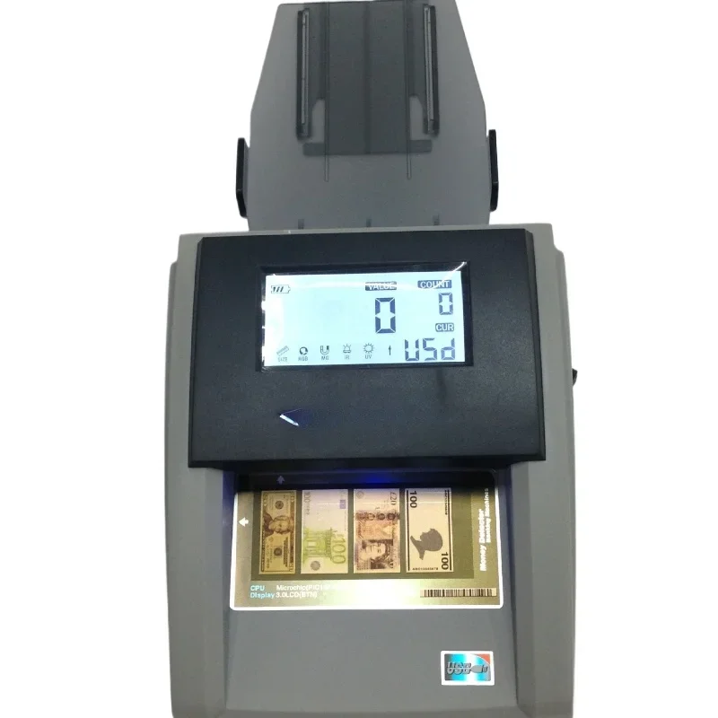 كاشف الأوراق النقدية متعدد الوظائف بالدولار الأمريكي، كاشف الأوراق النقدية متعدد البلدات القابل لإعادة الشحن #1