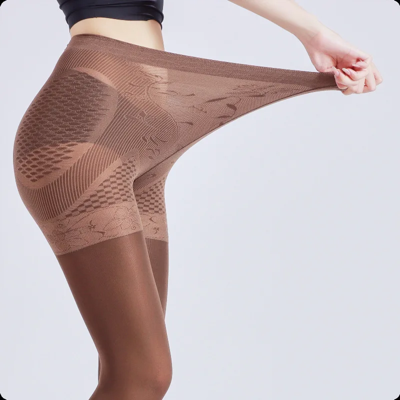 

New Enlarged Belly Tightening Hip Lifting Pantyhose Silky Smooth Safety Bottom Tights Office Ladies Must Have Elegant Sexy Socks