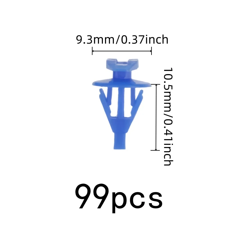 99 pcs Door Frame Seal Clips Anti-Aging Material, designed for Hood Seal Strips, Easy Push-in Install