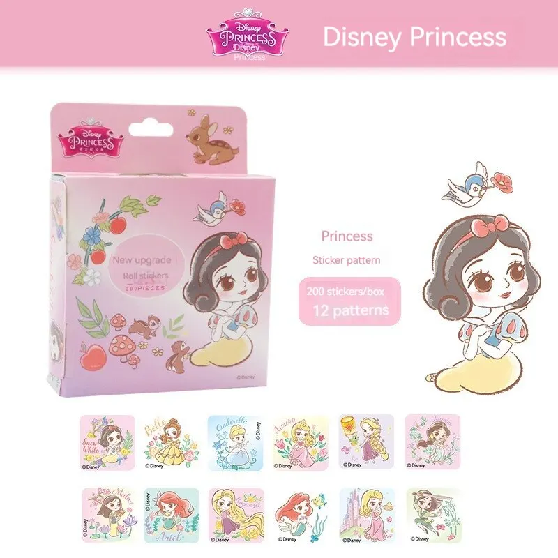 Disney Kids Cartoon Stickers Cute Elementary School Student Roll Stickers Kindergarten Bonus Stickers One Piece Dropshipping