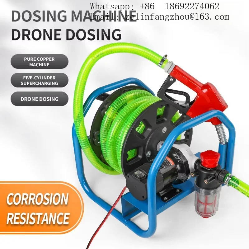 CAVITT 21V Explosion Proof Lithium Battery PTFE Diaphragm Pump Flow Meter Hose Reel Agricultural Sprayer Transfer Pump