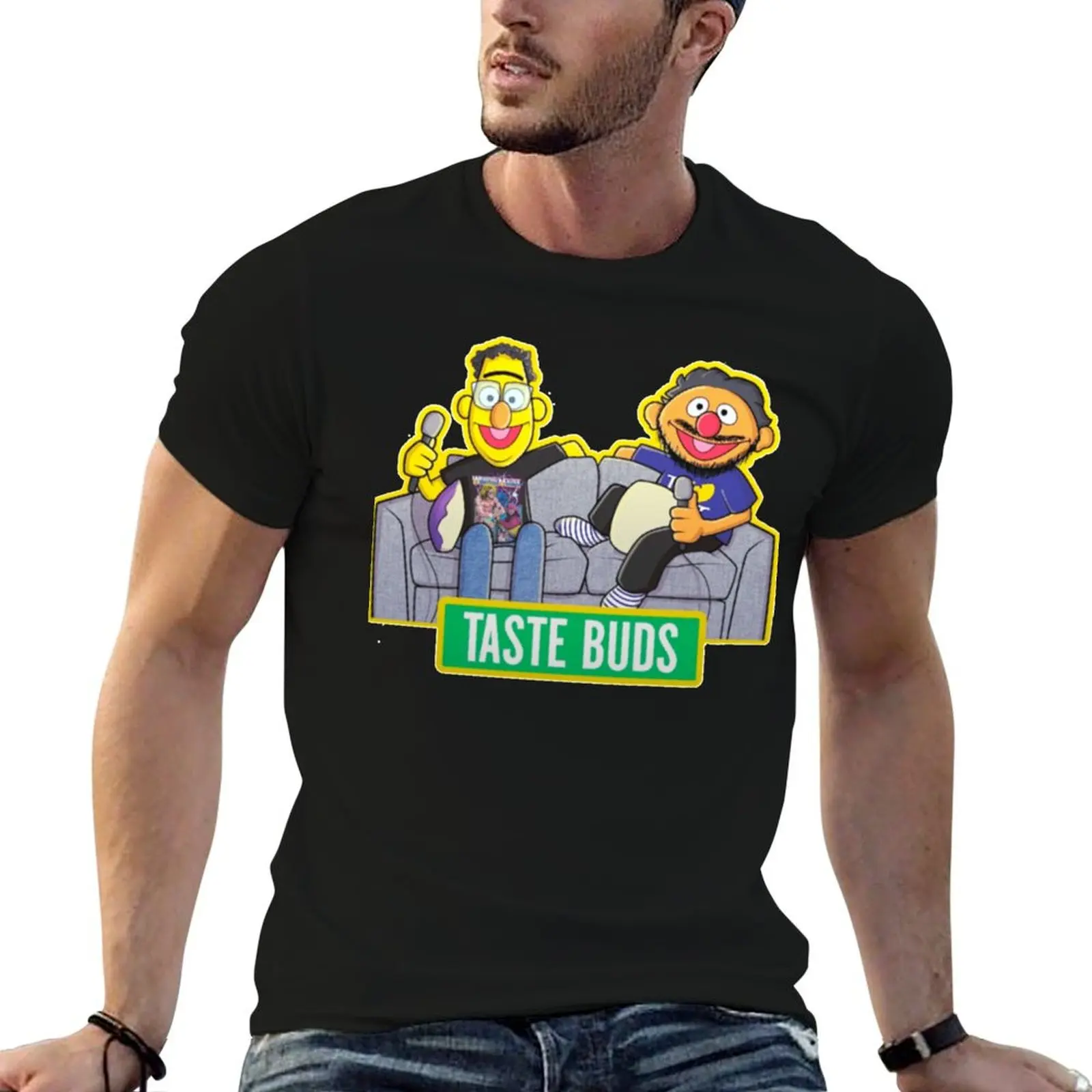 Taste-Buds-podcast--Classic T-Shirt vintage anime shirt cotton graphic tees essential t shirt Short sleeve tee outfits for men