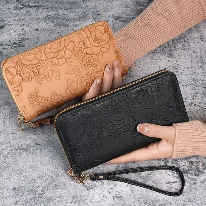 

Woman Long Wallets Korean Styles Wallets with Card Slots Handheld Coin Purse Phone Bag Large Capacity Wallets 20CA