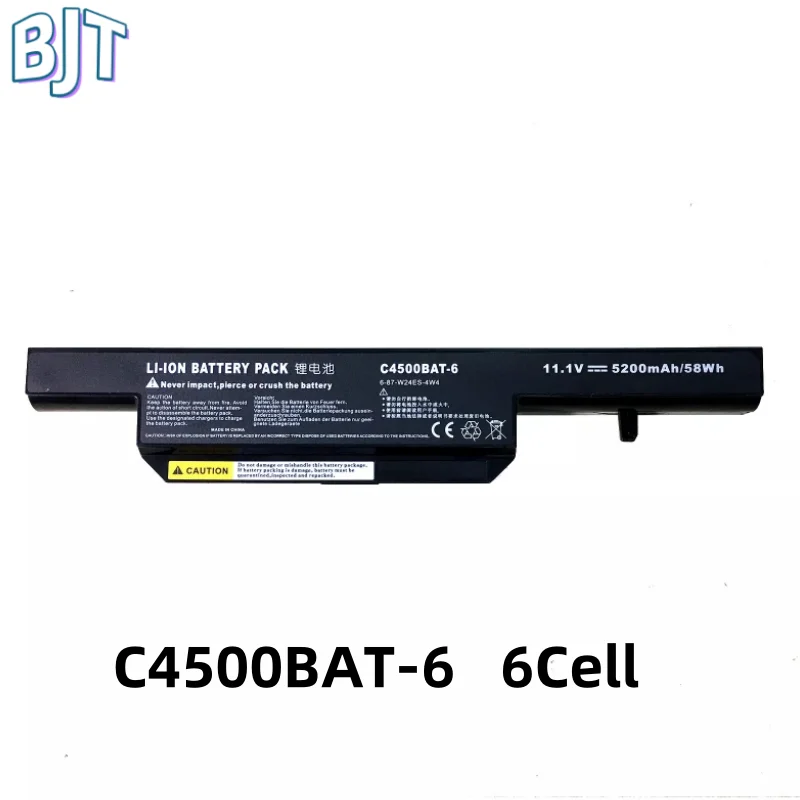 6 ячеек, новый аккумулятор для ноутбука 6-87-C480S-4P4 C4500BAT-6 для Clevo C4100 C4500Q C4500 C5100Q C5105 C5505QC W150 B4100M W170HN W240HU