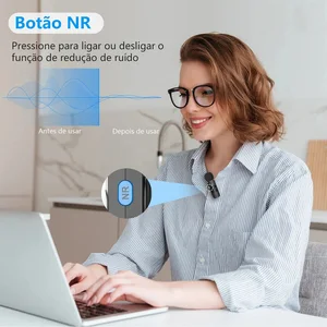 BOY BY-V wireless professional Lapela mini iphone Ipad Android Live Transmission Live Game Recording Interview Vlog 8 Main Sales Wireless Boya Microphone - №7