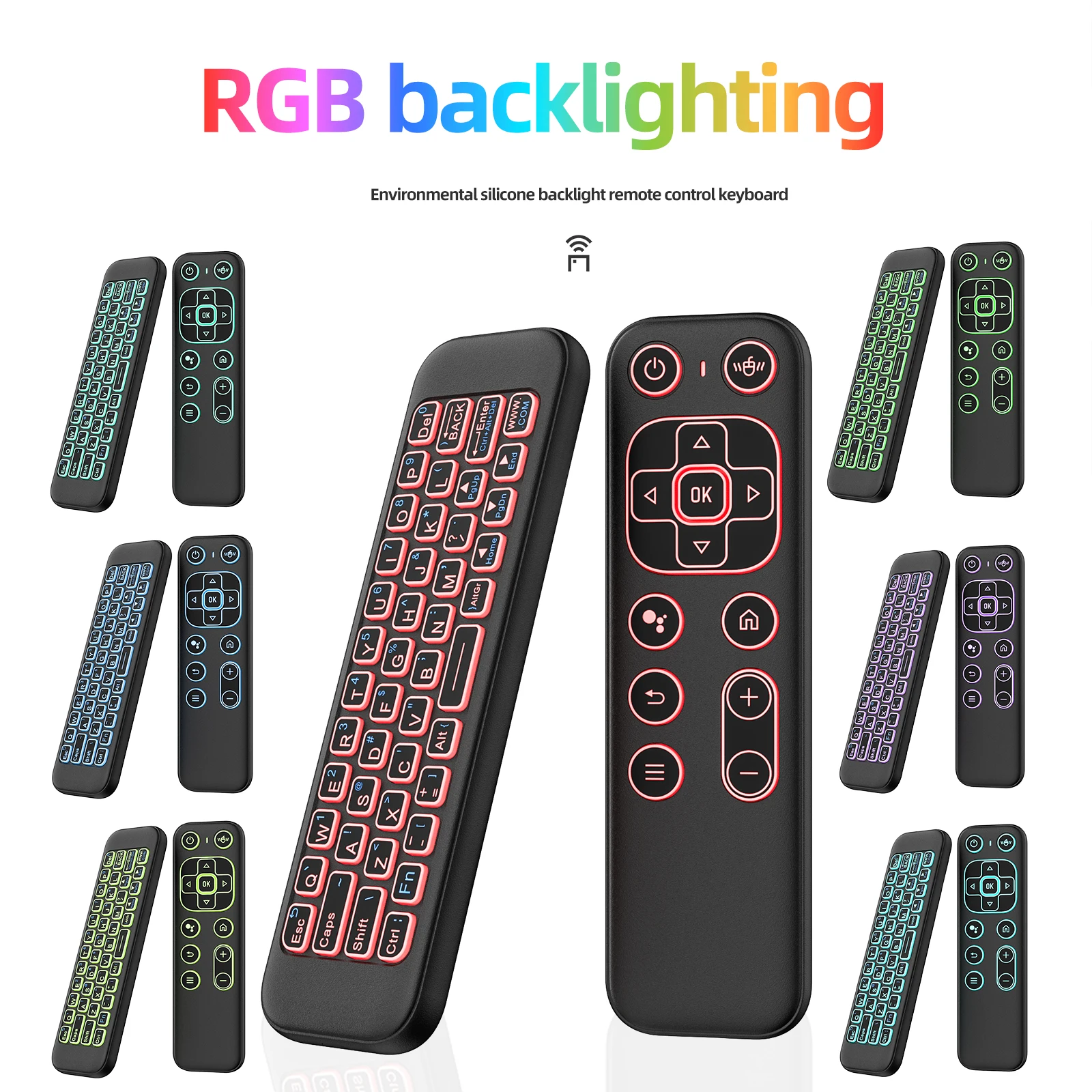 T6 2.4G Bluetooth Air Mouse IR learning TV Wireless Smart Remote Controller RGB Backlighting For Android TV Box