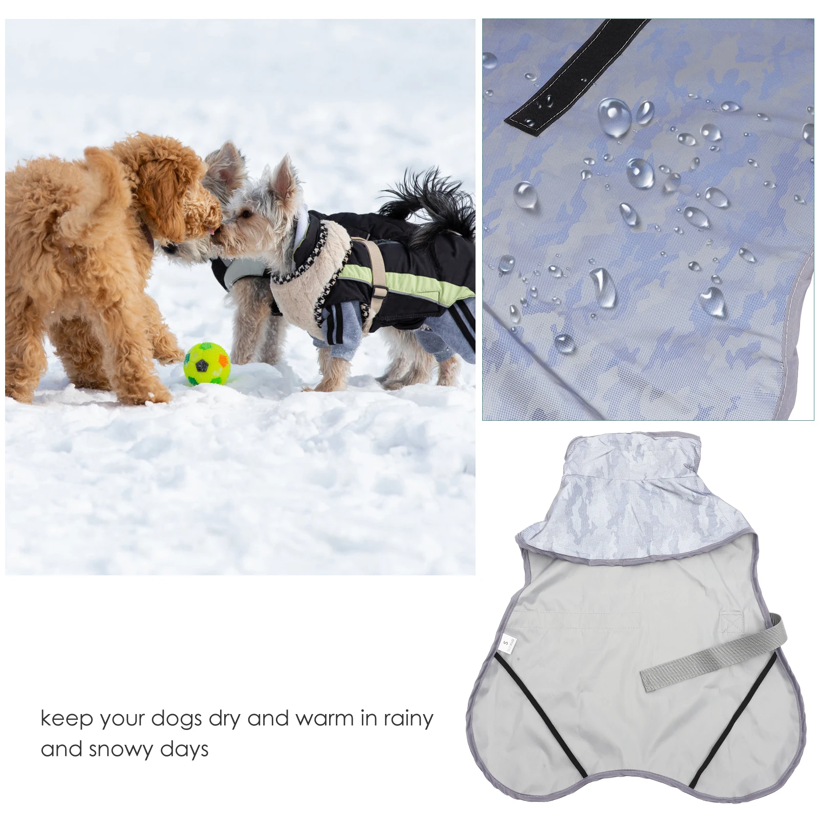

Pet Reflective Raincoat Dogs Waterproof Small Puppy Going Out Raincoats puppy raincoat for small dogs raincoat for dogs dog rain